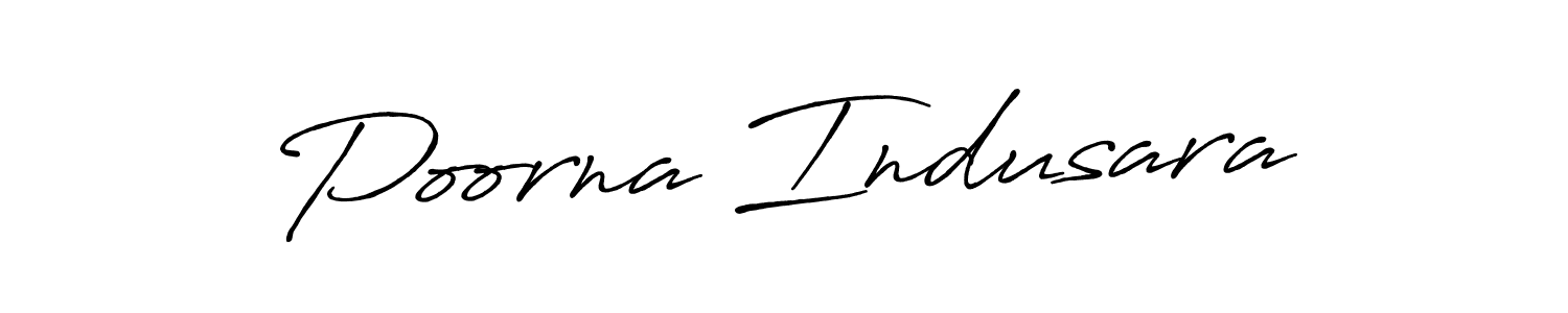 Use a signature maker to create a handwritten signature online. With this signature software, you can design (Antro_Vectra_Bolder) your own signature for name Poorna Indusara. Poorna Indusara signature style 7 images and pictures png