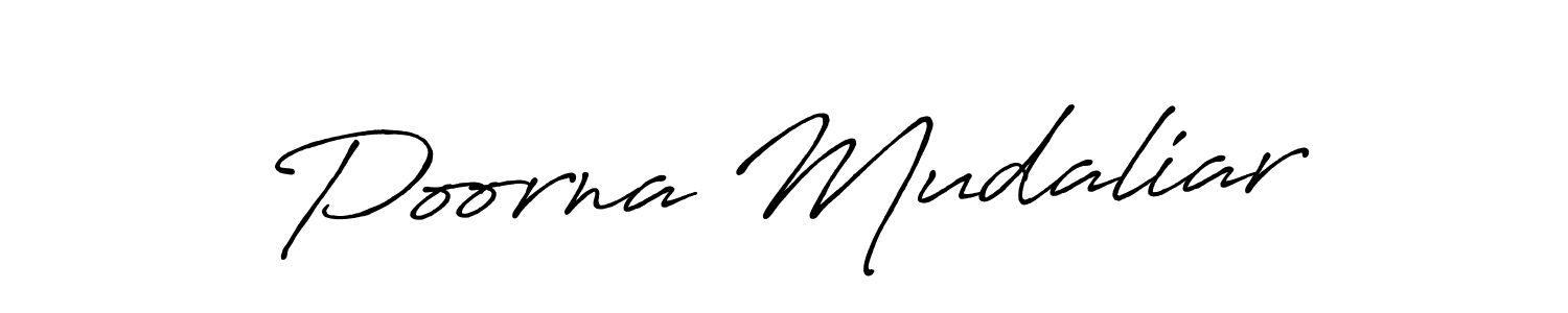 You should practise on your own different ways (Antro_Vectra_Bolder) to write your name (Poorna Mudaliar) in signature. don't let someone else do it for you. Poorna Mudaliar signature style 7 images and pictures png