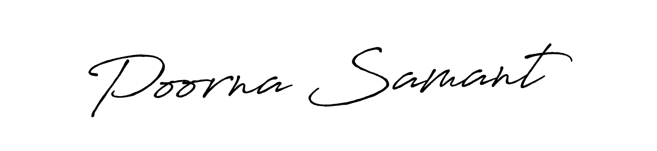 How to Draw Poorna Samant signature style? Antro_Vectra_Bolder is a latest design signature styles for name Poorna Samant. Poorna Samant signature style 7 images and pictures png