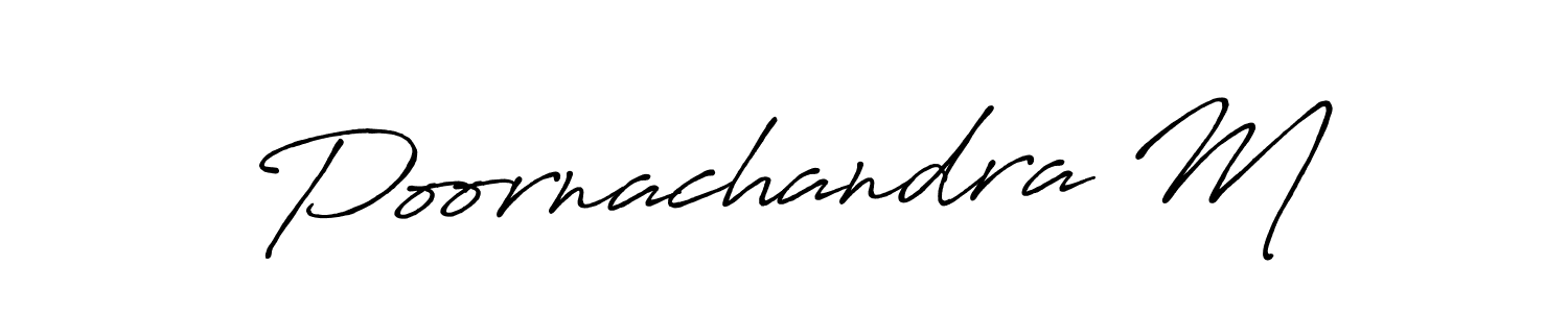 Also You can easily find your signature by using the search form. We will create Poornachandra M name handwritten signature images for you free of cost using Antro_Vectra_Bolder sign style. Poornachandra M signature style 7 images and pictures png