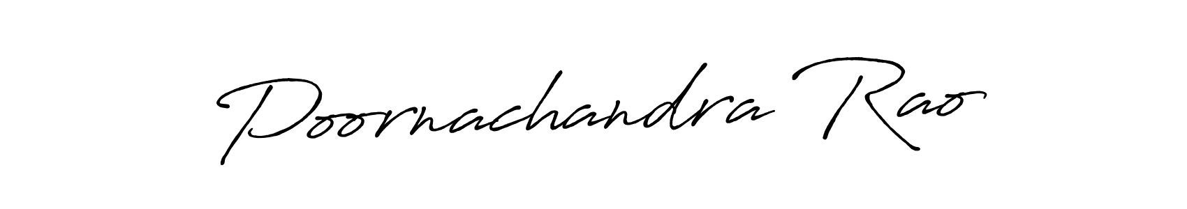Also we have Poornachandra Rao name is the best signature style. Create professional handwritten signature collection using Antro_Vectra_Bolder autograph style. Poornachandra Rao signature style 7 images and pictures png