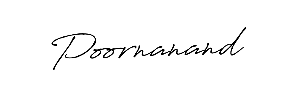 Antro_Vectra_Bolder is a professional signature style that is perfect for those who want to add a touch of class to their signature. It is also a great choice for those who want to make their signature more unique. Get Poornanand name to fancy signature for free. Poornanand signature style 7 images and pictures png