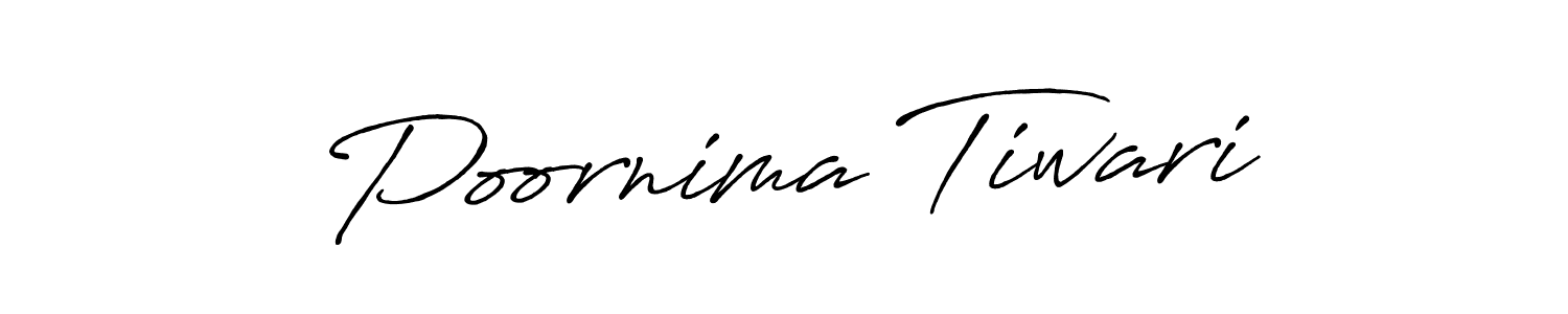 Use a signature maker to create a handwritten signature online. With this signature software, you can design (Antro_Vectra_Bolder) your own signature for name Poornima Tiwari. Poornima Tiwari signature style 7 images and pictures png