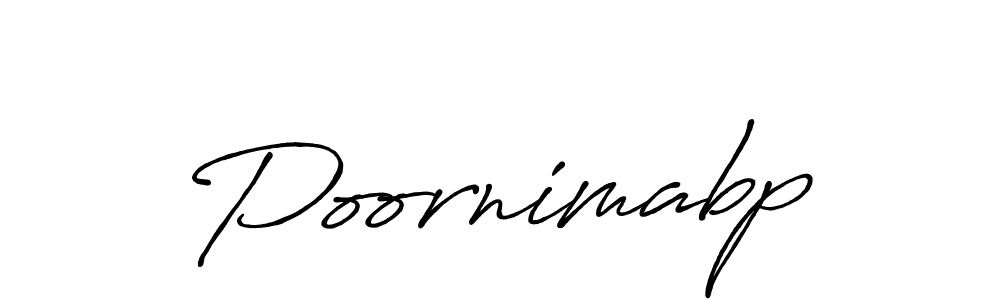 Poornimabp stylish signature style. Best Handwritten Sign (Antro_Vectra_Bolder) for my name. Handwritten Signature Collection Ideas for my name Poornimabp. Poornimabp signature style 7 images and pictures png