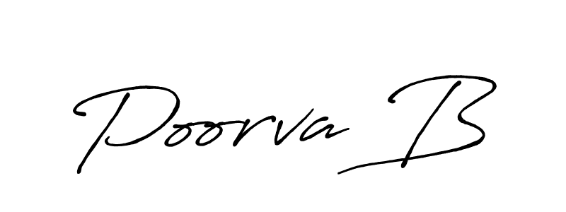 Here are the top 10 professional signature styles for the name Poorva B. These are the best autograph styles you can use for your name. Poorva B signature style 7 images and pictures png