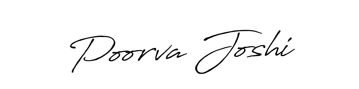 How to make Poorva Joshi signature? Antro_Vectra_Bolder is a professional autograph style. Create handwritten signature for Poorva Joshi name. Poorva Joshi signature style 7 images and pictures png