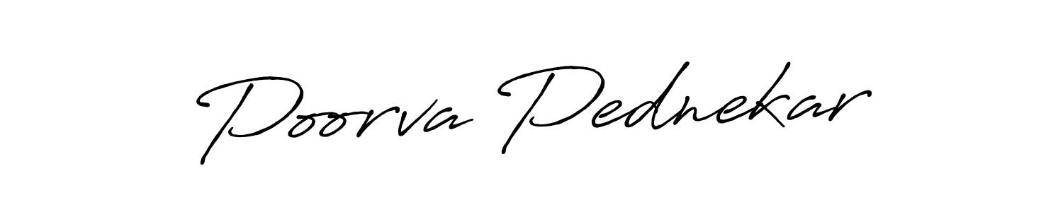 Make a beautiful signature design for name Poorva Pednekar. Use this online signature maker to create a handwritten signature for free. Poorva Pednekar signature style 7 images and pictures png