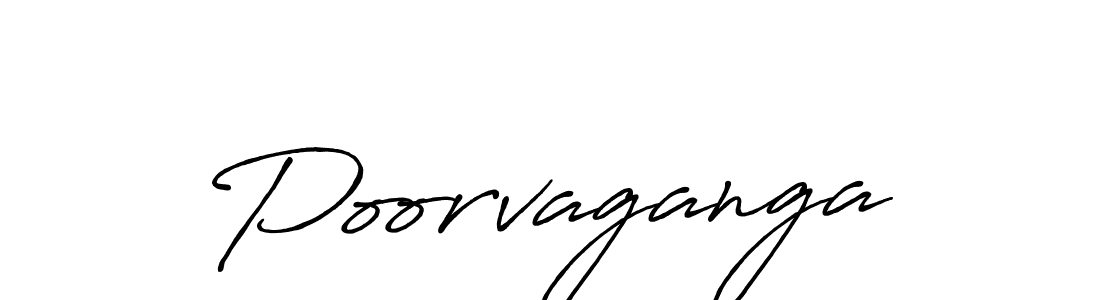 if you are searching for the best signature style for your name Poorvaganga. so please give up your signature search. here we have designed multiple signature styles  using Antro_Vectra_Bolder. Poorvaganga signature style 7 images and pictures png