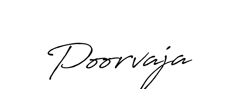 You should practise on your own different ways (Antro_Vectra_Bolder) to write your name (Poorvaja) in signature. don't let someone else do it for you. Poorvaja signature style 7 images and pictures png