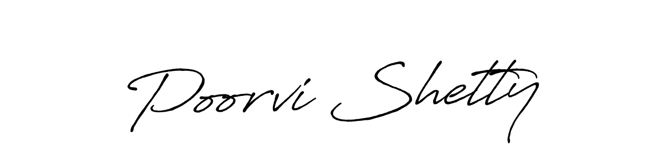Design your own signature with our free online signature maker. With this signature software, you can create a handwritten (Antro_Vectra_Bolder) signature for name Poorvi Shetty. Poorvi Shetty signature style 7 images and pictures png