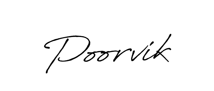 Make a beautiful signature design for name Poorvik. Use this online signature maker to create a handwritten signature for free. Poorvik signature style 7 images and pictures png