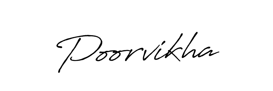 Make a short Poorvikha signature style. Manage your documents anywhere anytime using Antro_Vectra_Bolder. Create and add eSignatures, submit forms, share and send files easily. Poorvikha signature style 7 images and pictures png