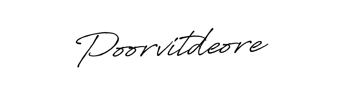 How to make Poorvitdeore signature? Antro_Vectra_Bolder is a professional autograph style. Create handwritten signature for Poorvitdeore name. Poorvitdeore signature style 7 images and pictures png