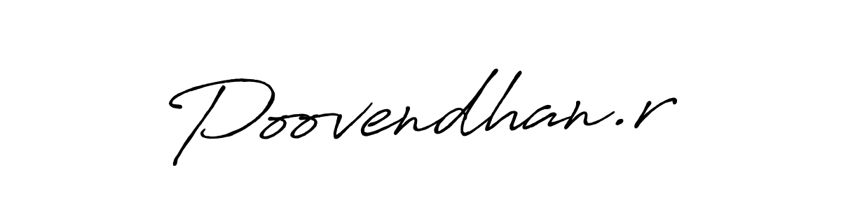 How to Draw Poovendhan.r signature style? Antro_Vectra_Bolder is a latest design signature styles for name Poovendhan.r. Poovendhan.r signature style 7 images and pictures png