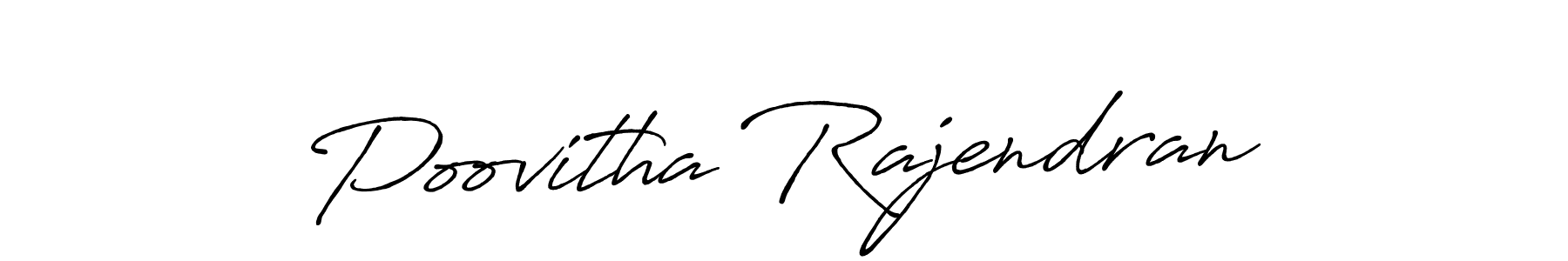 Make a beautiful signature design for name Poovitha Rajendran. Use this online signature maker to create a handwritten signature for free. Poovitha Rajendran signature style 7 images and pictures png