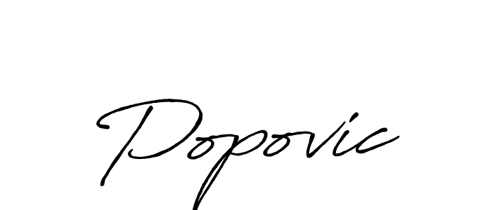 Design your own signature with our free online signature maker. With this signature software, you can create a handwritten (Antro_Vectra_Bolder) signature for name Popovic. Popovic signature style 7 images and pictures png