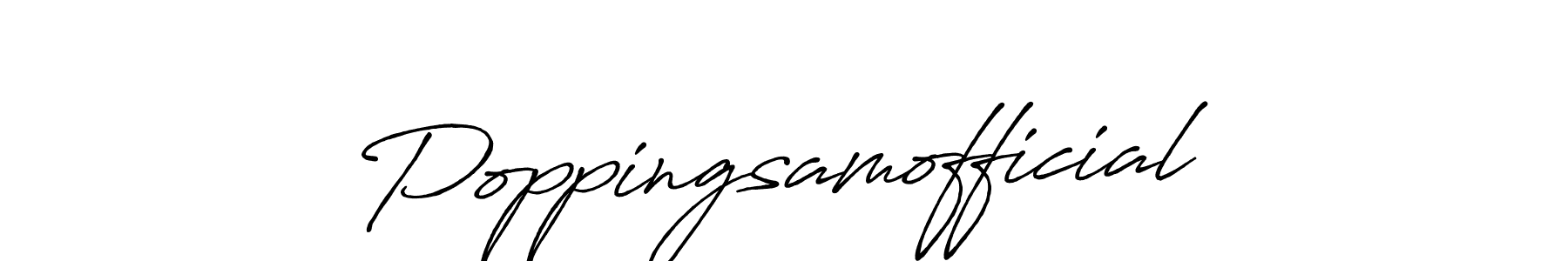 Also we have Poppingsamofficial name is the best signature style. Create professional handwritten signature collection using Antro_Vectra_Bolder autograph style. Poppingsamofficial signature style 7 images and pictures png