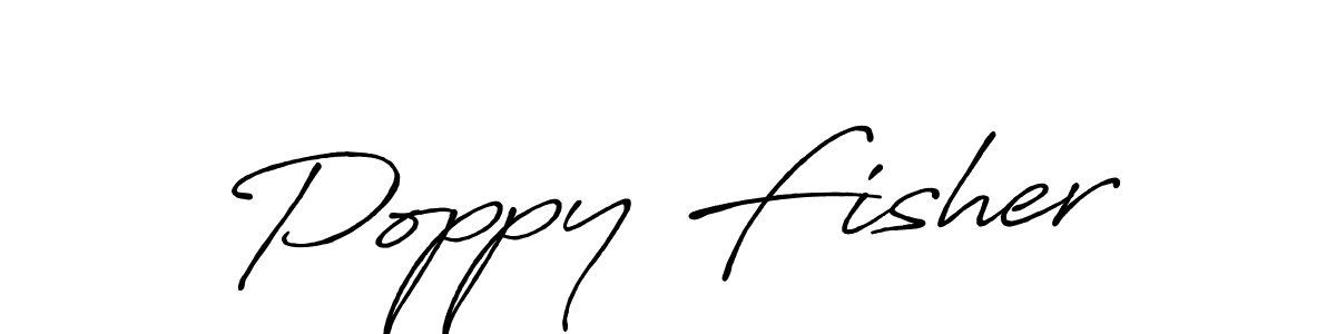 Create a beautiful signature design for name Poppy Fisher. With this signature (Antro_Vectra_Bolder) fonts, you can make a handwritten signature for free. Poppy Fisher signature style 7 images and pictures png