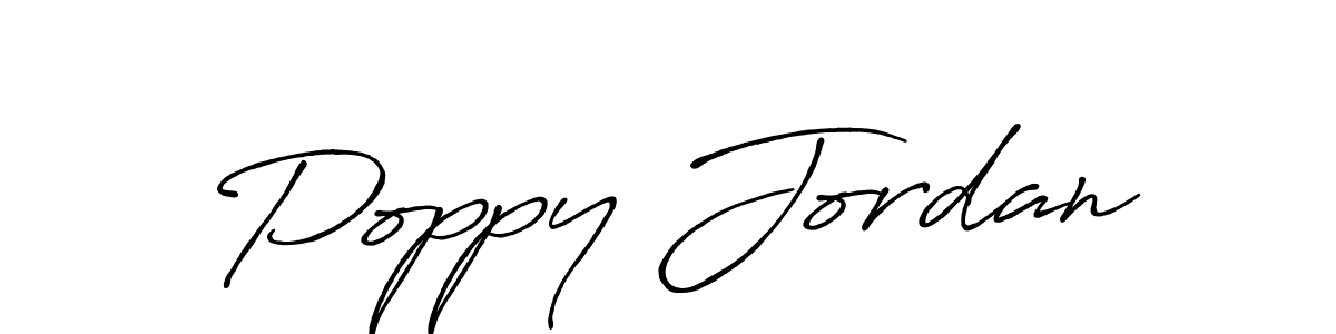 Similarly Antro_Vectra_Bolder is the best handwritten signature design. Signature creator online .You can use it as an online autograph creator for name Poppy Jordan. Poppy Jordan signature style 7 images and pictures png