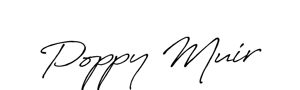 Design your own signature with our free online signature maker. With this signature software, you can create a handwritten (Antro_Vectra_Bolder) signature for name Poppy Muir. Poppy Muir signature style 7 images and pictures png