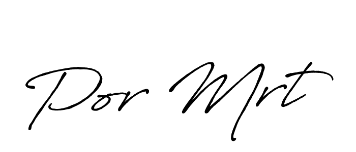 How to make Por Mrt signature? Antro_Vectra_Bolder is a professional autograph style. Create handwritten signature for Por Mrt name. Por Mrt signature style 7 images and pictures png