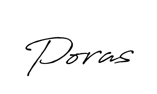 How to make Poras name signature. Use Antro_Vectra_Bolder style for creating short signs online. This is the latest handwritten sign. Poras signature style 7 images and pictures png