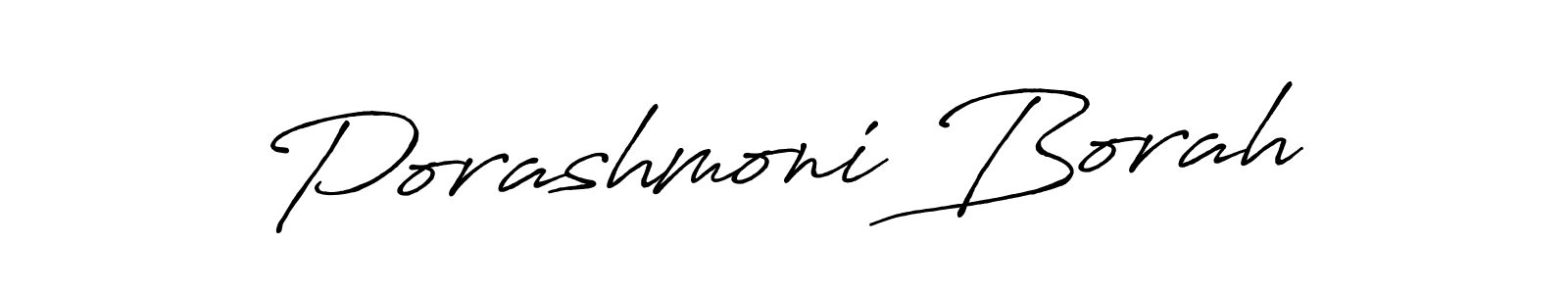 Design your own signature with our free online signature maker. With this signature software, you can create a handwritten (Antro_Vectra_Bolder) signature for name Porashmoni Borah. Porashmoni Borah signature style 7 images and pictures png