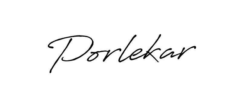 How to make Porlekar signature? Antro_Vectra_Bolder is a professional autograph style. Create handwritten signature for Porlekar name. Porlekar signature style 7 images and pictures png