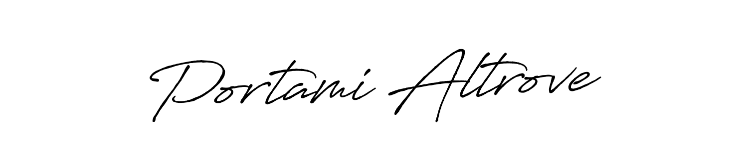 See photos of Portami Altrove official signature by Spectra . Check more albums & portfolios. Read reviews & check more about Antro_Vectra_Bolder font. Portami Altrove signature style 7 images and pictures png