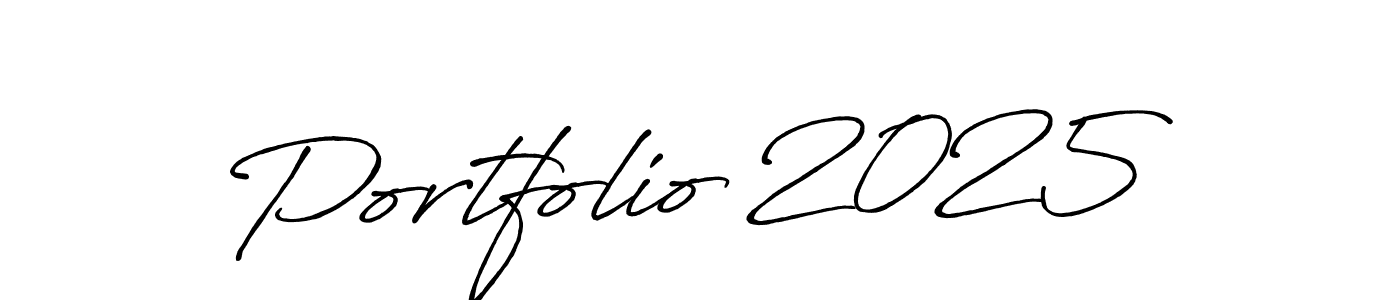 Antro_Vectra_Bolder is a professional signature style that is perfect for those who want to add a touch of class to their signature. It is also a great choice for those who want to make their signature more unique. Get Portfolio 2025 name to fancy signature for free. Portfolio 2025 signature style 7 images and pictures png