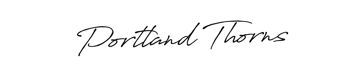 Once you've used our free online signature maker to create your best signature Antro_Vectra_Bolder style, it's time to enjoy all of the benefits that Portland Thorns name signing documents. Portland Thorns signature style 7 images and pictures png