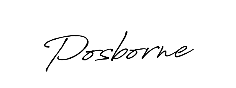 Use a signature maker to create a handwritten signature online. With this signature software, you can design (Antro_Vectra_Bolder) your own signature for name Posborne. Posborne signature style 7 images and pictures png