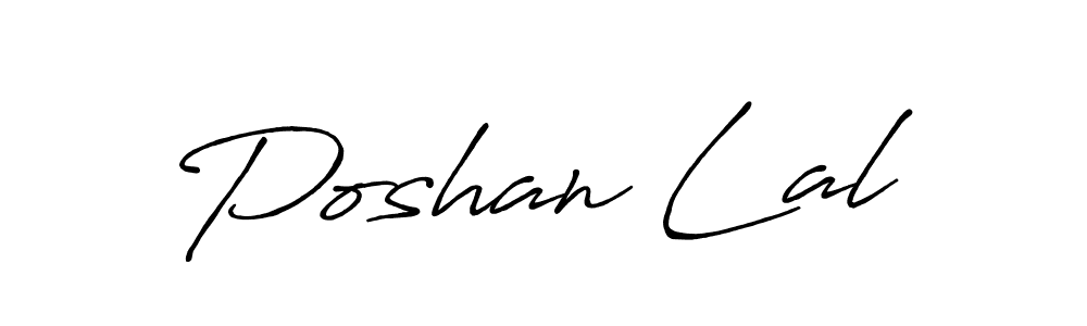 Poshan Lal stylish signature style. Best Handwritten Sign (Antro_Vectra_Bolder) for my name. Handwritten Signature Collection Ideas for my name Poshan Lal. Poshan Lal signature style 7 images and pictures png