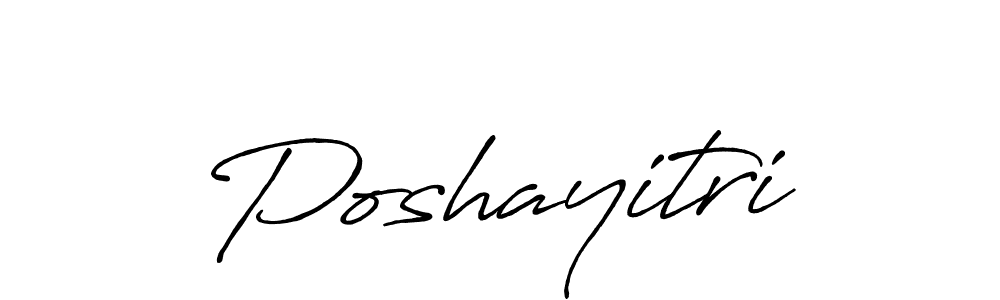 Make a beautiful signature design for name Poshayitri. With this signature (Antro_Vectra_Bolder) style, you can create a handwritten signature for free. Poshayitri signature style 7 images and pictures png