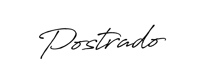 Design your own signature with our free online signature maker. With this signature software, you can create a handwritten (Antro_Vectra_Bolder) signature for name Postrado. Postrado signature style 7 images and pictures png