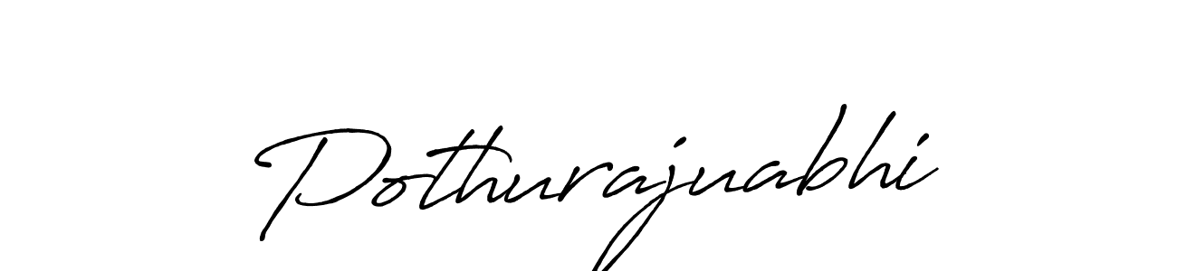 Design your own signature with our free online signature maker. With this signature software, you can create a handwritten (Antro_Vectra_Bolder) signature for name Pothurajuabhi. Pothurajuabhi signature style 7 images and pictures png