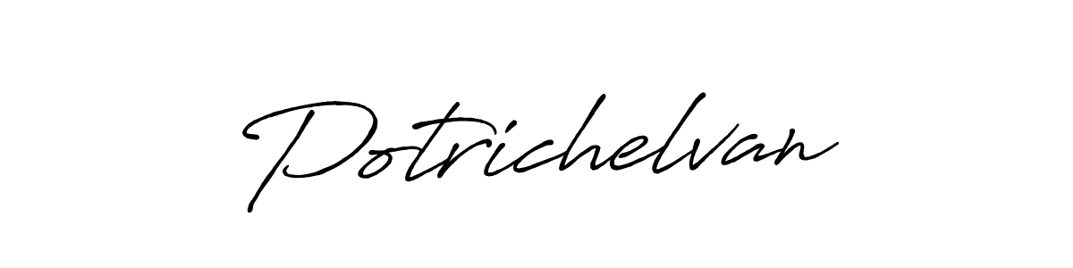 How to make Potrichelvan signature? Antro_Vectra_Bolder is a professional autograph style. Create handwritten signature for Potrichelvan name. Potrichelvan signature style 7 images and pictures png
