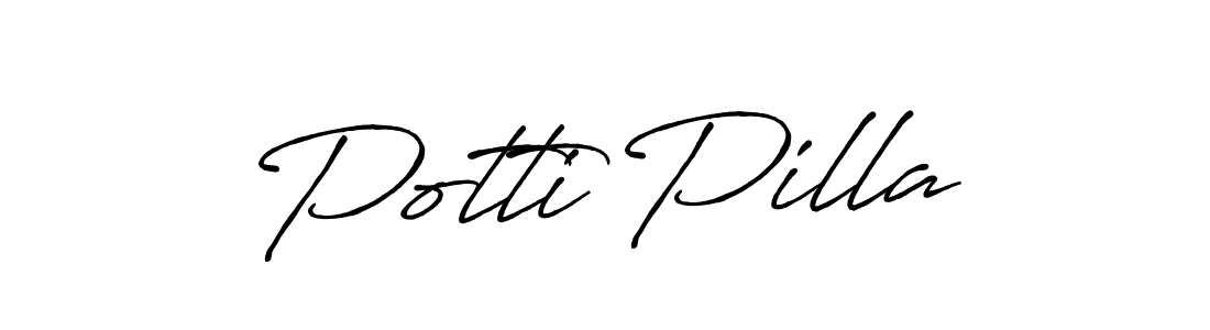 How to Draw Potti Pilla signature style? Antro_Vectra_Bolder is a latest design signature styles for name Potti Pilla. Potti Pilla signature style 7 images and pictures png