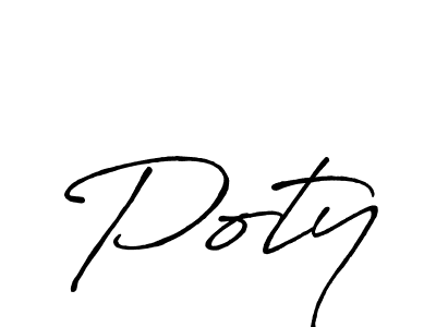 Also we have Poty name is the best signature style. Create professional handwritten signature collection using Antro_Vectra_Bolder autograph style. Poty signature style 7 images and pictures png