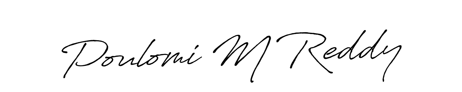 How to Draw Poulomi M Reddy signature style? Antro_Vectra_Bolder is a latest design signature styles for name Poulomi M Reddy. Poulomi M Reddy signature style 7 images and pictures png