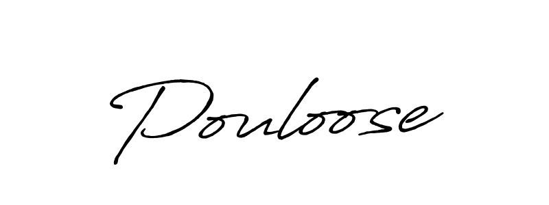 Antro_Vectra_Bolder is a professional signature style that is perfect for those who want to add a touch of class to their signature. It is also a great choice for those who want to make their signature more unique. Get Pouloose name to fancy signature for free. Pouloose signature style 7 images and pictures png