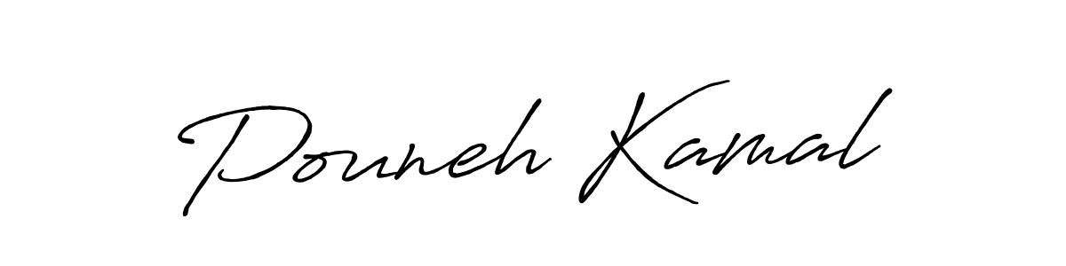 Also You can easily find your signature by using the search form. We will create Pouneh Kamal name handwritten signature images for you free of cost using Antro_Vectra_Bolder sign style. Pouneh Kamal signature style 7 images and pictures png