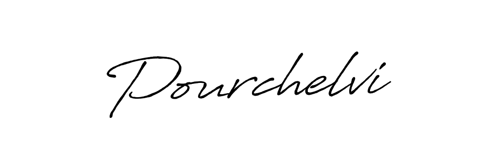 Pourchelvi stylish signature style. Best Handwritten Sign (Antro_Vectra_Bolder) for my name. Handwritten Signature Collection Ideas for my name Pourchelvi. Pourchelvi signature style 7 images and pictures png