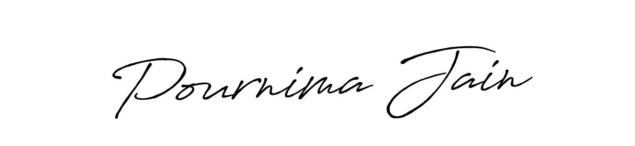 Antro_Vectra_Bolder is a professional signature style that is perfect for those who want to add a touch of class to their signature. It is also a great choice for those who want to make their signature more unique. Get Pournima Jain name to fancy signature for free. Pournima Jain signature style 7 images and pictures png