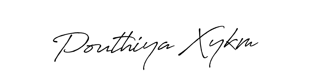 Also we have Pouthiya Xykm name is the best signature style. Create professional handwritten signature collection using Antro_Vectra_Bolder autograph style. Pouthiya Xykm signature style 7 images and pictures png