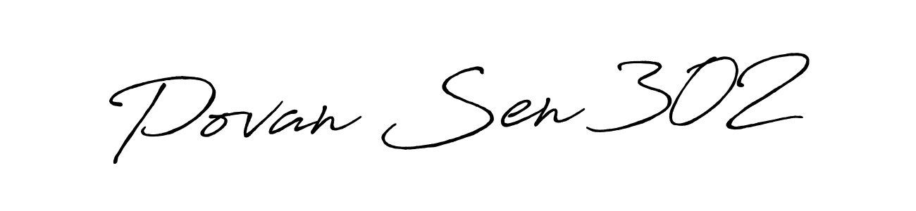 How to make Povan Sen 302 signature? Antro_Vectra_Bolder is a professional autograph style. Create handwritten signature for Povan Sen 302 name. Povan Sen 302 signature style 7 images and pictures png