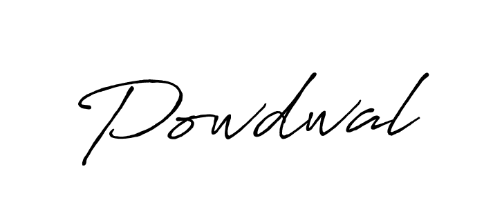 Make a beautiful signature design for name Powdwal. With this signature (Antro_Vectra_Bolder) style, you can create a handwritten signature for free. Powdwal signature style 7 images and pictures png