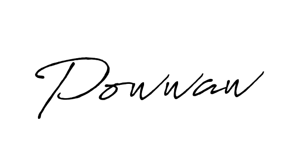 Powwaw stylish signature style. Best Handwritten Sign (Antro_Vectra_Bolder) for my name. Handwritten Signature Collection Ideas for my name Powwaw. Powwaw signature style 7 images and pictures png