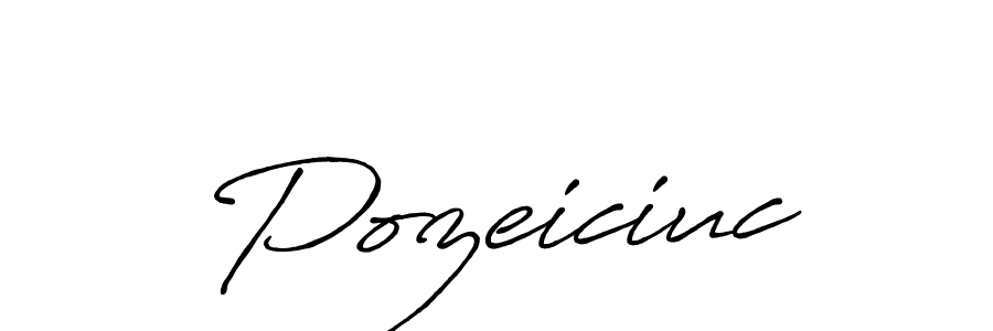 Make a beautiful signature design for name Pozeiciuc. With this signature (Antro_Vectra_Bolder) style, you can create a handwritten signature for free. Pozeiciuc signature style 7 images and pictures png