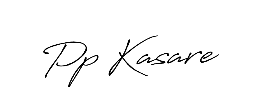Make a beautiful signature design for name Pp Kasare. With this signature (Antro_Vectra_Bolder) style, you can create a handwritten signature for free. Pp Kasare signature style 7 images and pictures png